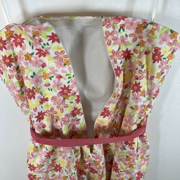 Vtg Lilly Pulitzer Pink Waist Ribbon Tie Floral Lace Strapless Dress‎ EUC Size 4 - Picture 10 of 10